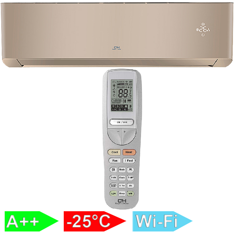 Внутрішній настінний блок Cooper&Hunter Nordic Multi Light Supreme Continental Gold CH-S12FTXAL-GD(I)